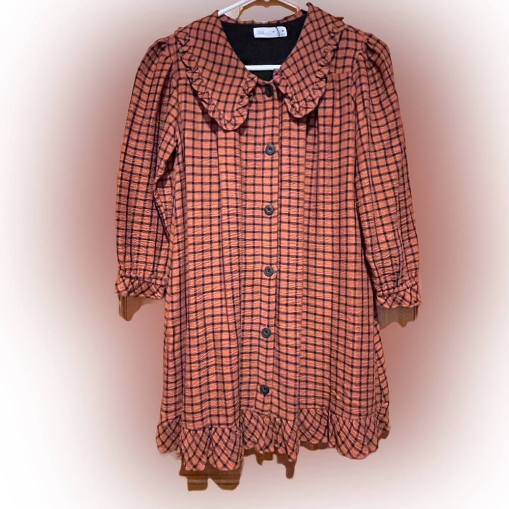 Girls Zara Long Sleeve Pumpkin Patch Dress, Size 10, NWOT